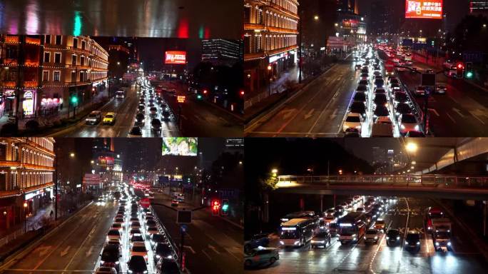 4k上海大世界 延安路高架 延时摄影