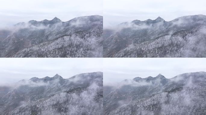 福州五奇山雾凇 雪 云雾