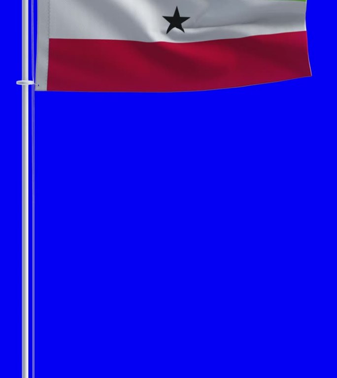 在色度键背景上的索马里兰国旗