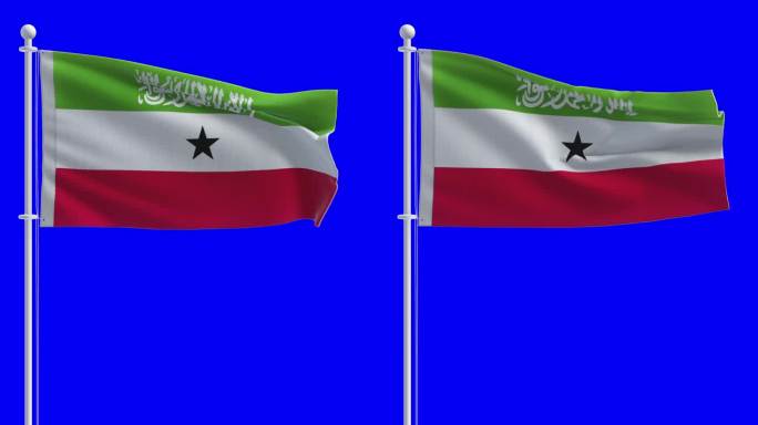 在色度键背景上的索马里兰国旗