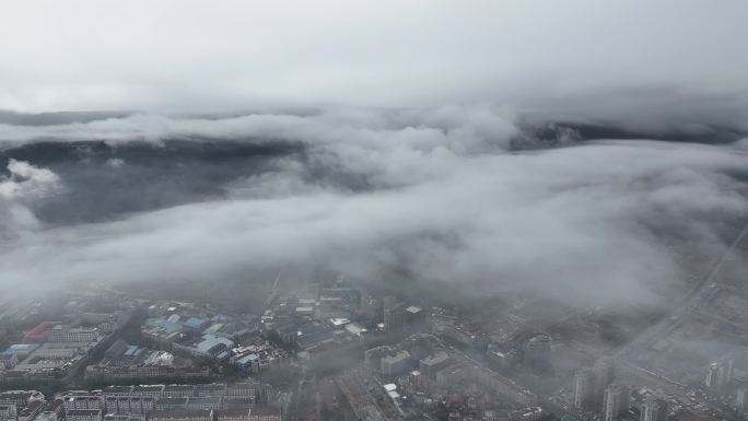 台州温岭云海航拍