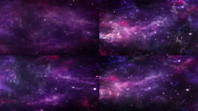 8K超宽屏循环穿梭宇宙太空星空背景