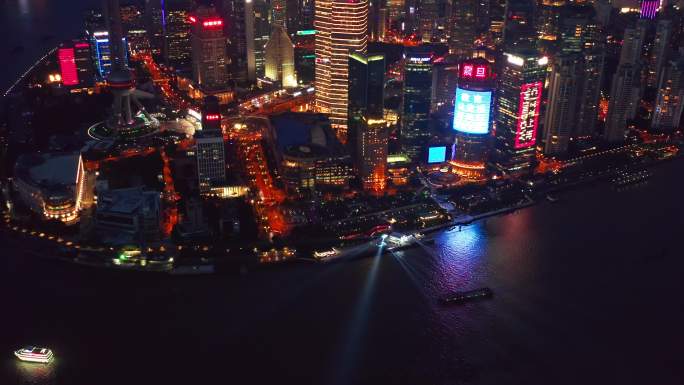 上海 陆家嘴 金融中心 国际化都市 夜景