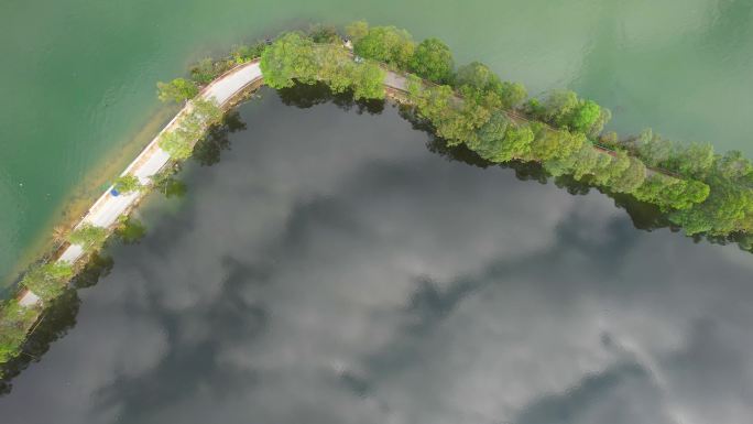 广东公路北江飞来峡自然风光山水风景航拍