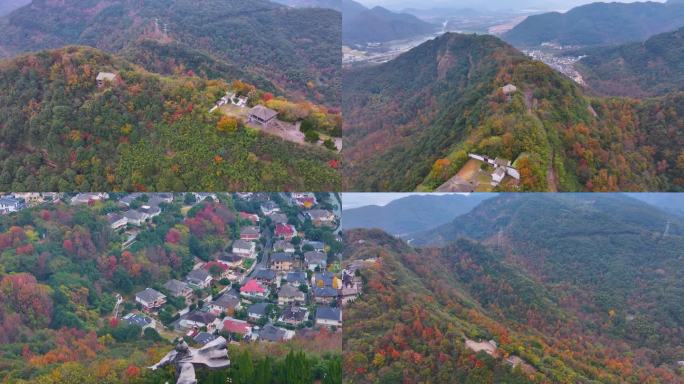 浙江绍兴会稽山大禹陵景区航拍越城区风景大