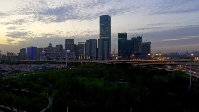 上海 浦东新区 前滩 东方体育中心 夜景