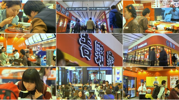 北京南站快餐消费人群