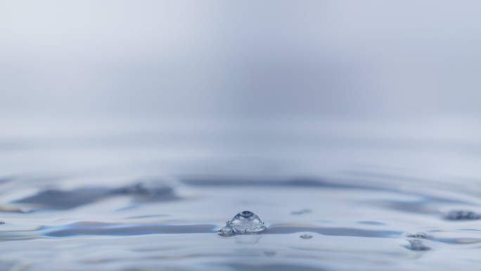 水滴水花波纹波浪涟漪升格特写