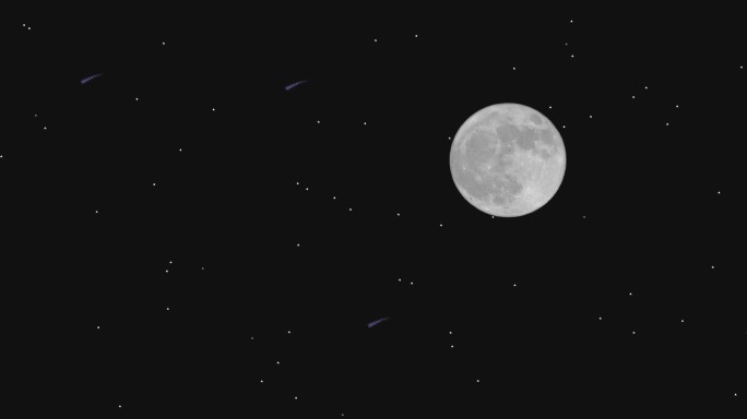 超级月亮 大月亮 流星雨 繁星 星空夜空