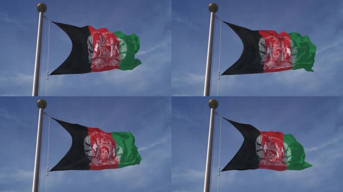 4K阿富汗国旗-可循环