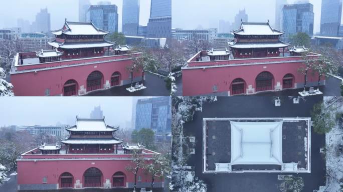 南京鼓楼公园雪景