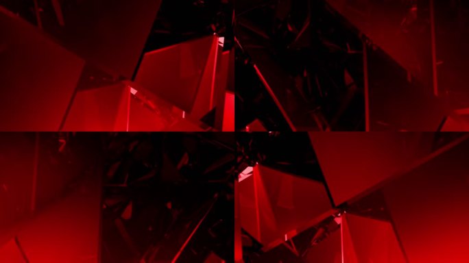 3K 红色水晶玻璃钻石折射视频素材