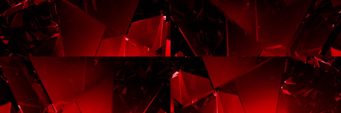 3K 红色水晶玻璃钻石折射视频素材
