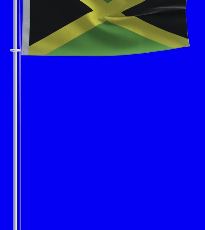 牙买加国旗的色度键背景