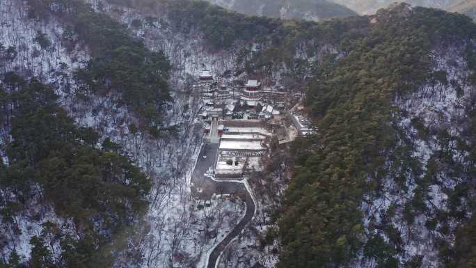 辽宁鞍山千山景区五龙宫雪景-4