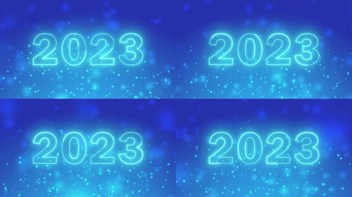 2023运动粒子在蓝色梯度背景