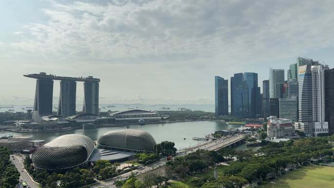 新加坡金沙酒店海湾城市美景