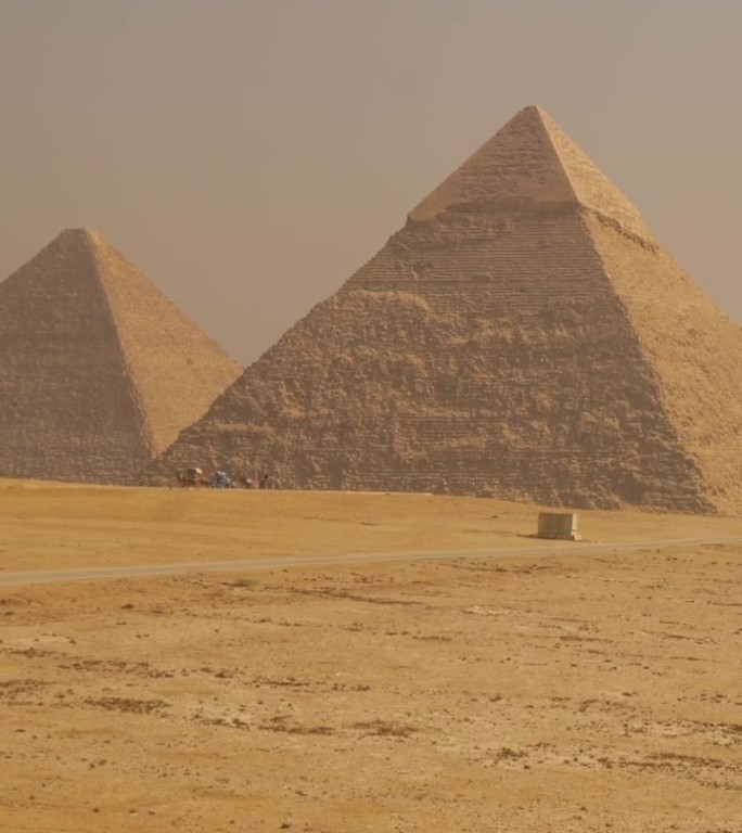 吉萨美丽金字塔的平面。开罗,埃及