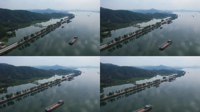 广东公路北江飞来峡自然风光山水风景航拍