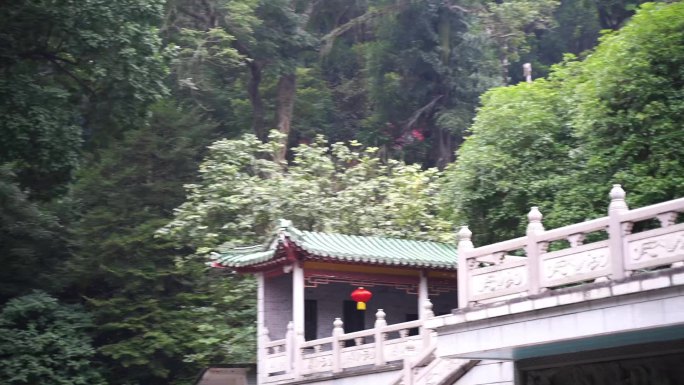 广东肇庆鼎湖山自然风光风景景区绿植山水