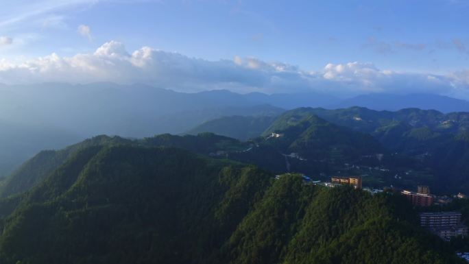 黔东南雷山县山川梯田千户苗寨风光