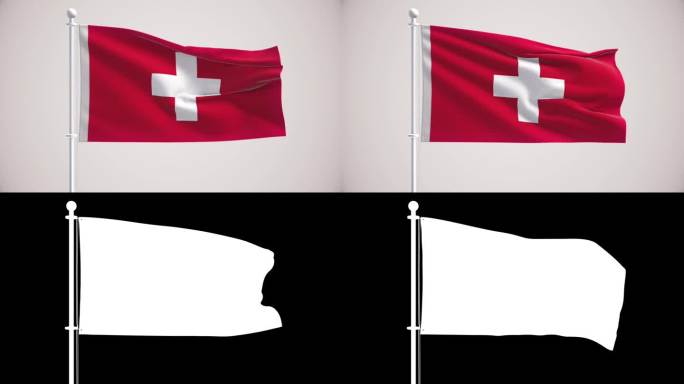 瑞士国旗+阿尔法海峡