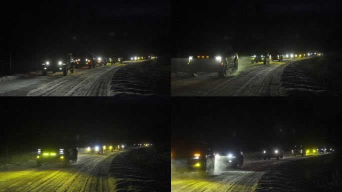 冬天 冬季 开车 雪地 越野 高速 雪