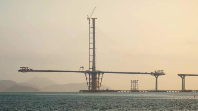 夸海大桥建设超级工程中国基建大桥建设