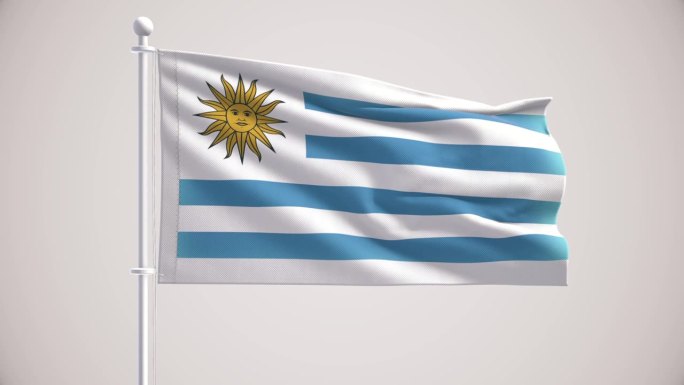 乌拉圭国旗+阿尔法海峡