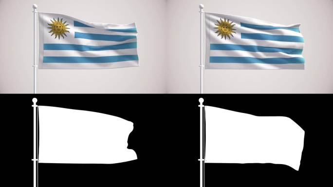 乌拉圭国旗+阿尔法海峡