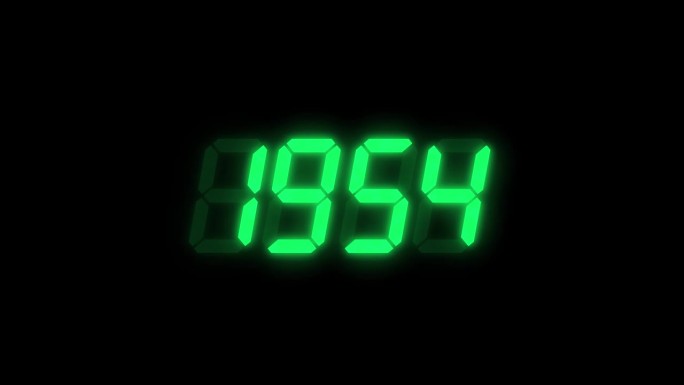 数字计数器计数从1900年到2025年。新年快乐等数字计数器(4K画面动态视频)