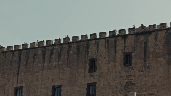 古老的城垛，那不勒斯的新城堡