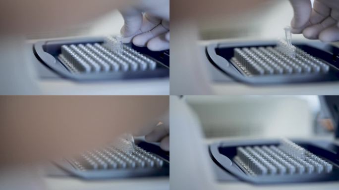 用离心机分离物质或颗粒。