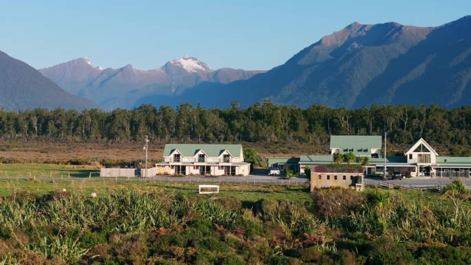 新西兰南岛海边的旅店