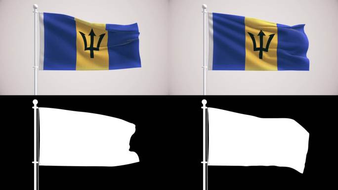 巴巴多斯旗帜+阿尔法海峡