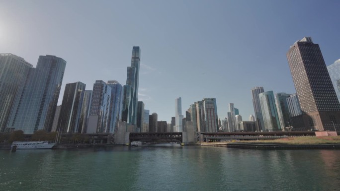 芝加哥河滨步道-船拍