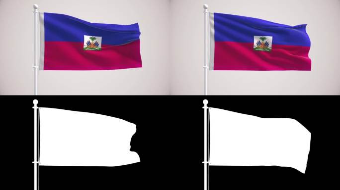 海地国旗+阿尔法海峡