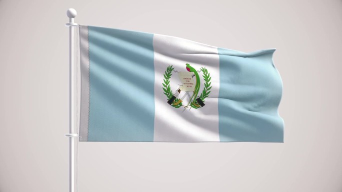 危地马拉国旗+阿尔法海峡