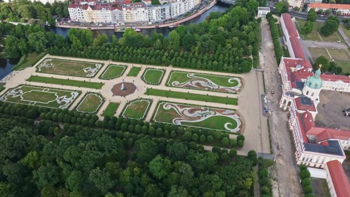 Aerial view of Charlottenburg Palace , Berlin , Ge