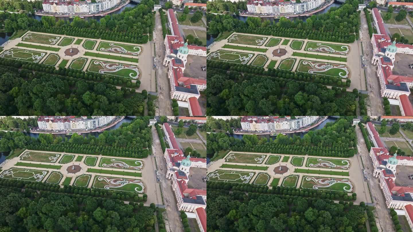 Aerial view of Charlottenburg Palace , Berlin , Ge