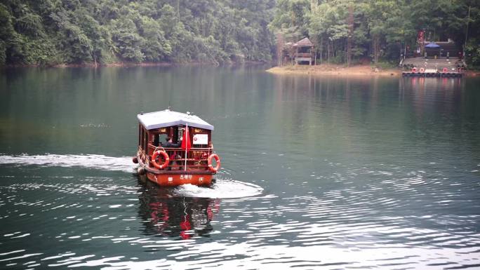 游船景区风景自然风光湖水河水摆渡