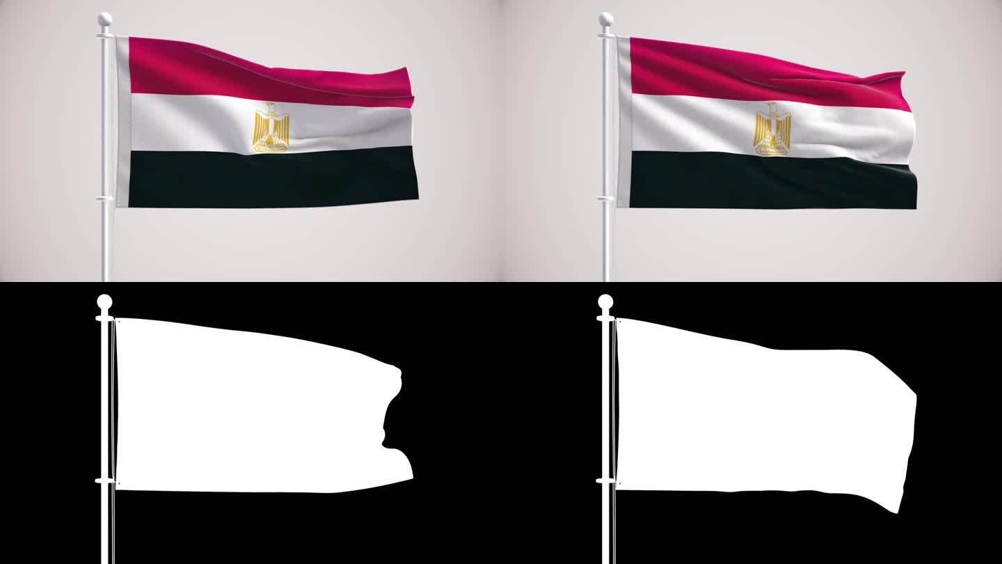 埃及国旗+阿尔法通道