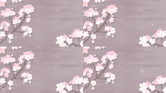 樱花循环动画棕色