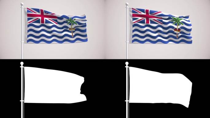 英属印度洋领土和阿尔法海峡的旗帜