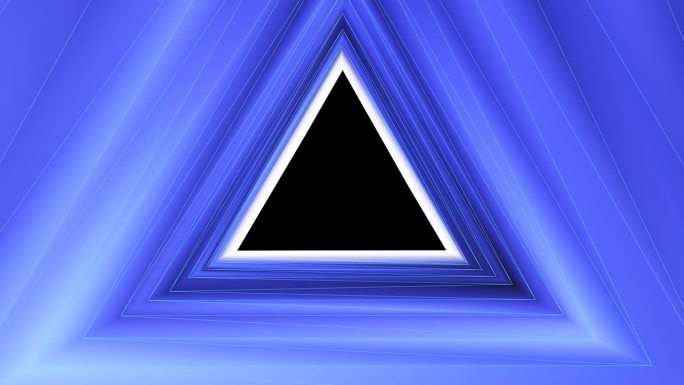 4k抽象三角形隧道背景动画