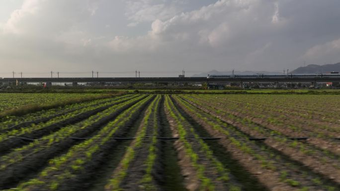 潮汕民居厝角头街道高铁