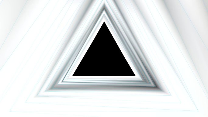 4k抽象三角形隧道背景动画