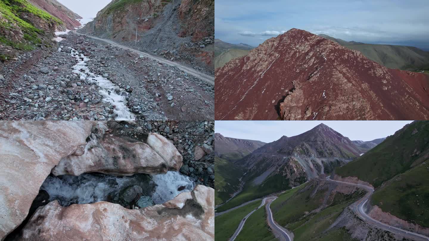 祁连山深度穿越冰川盘山道