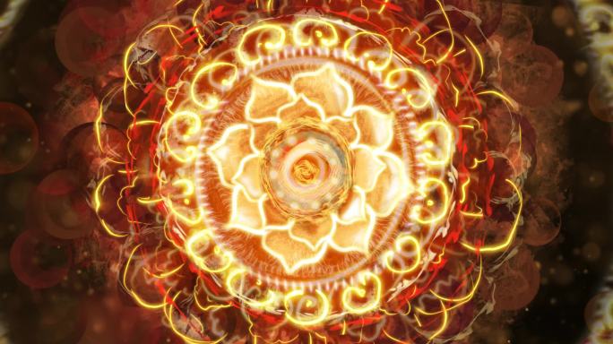 中国传统神秘古典敦煌花纹视频素材大屏