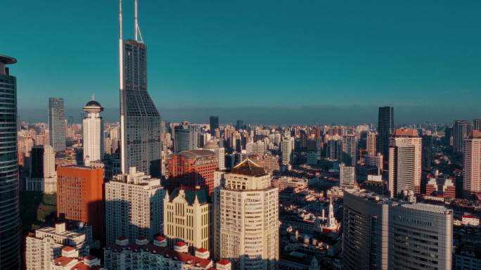 上海浦西建筑俯拍